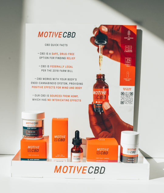 Sell Motive CBD products at your practice.