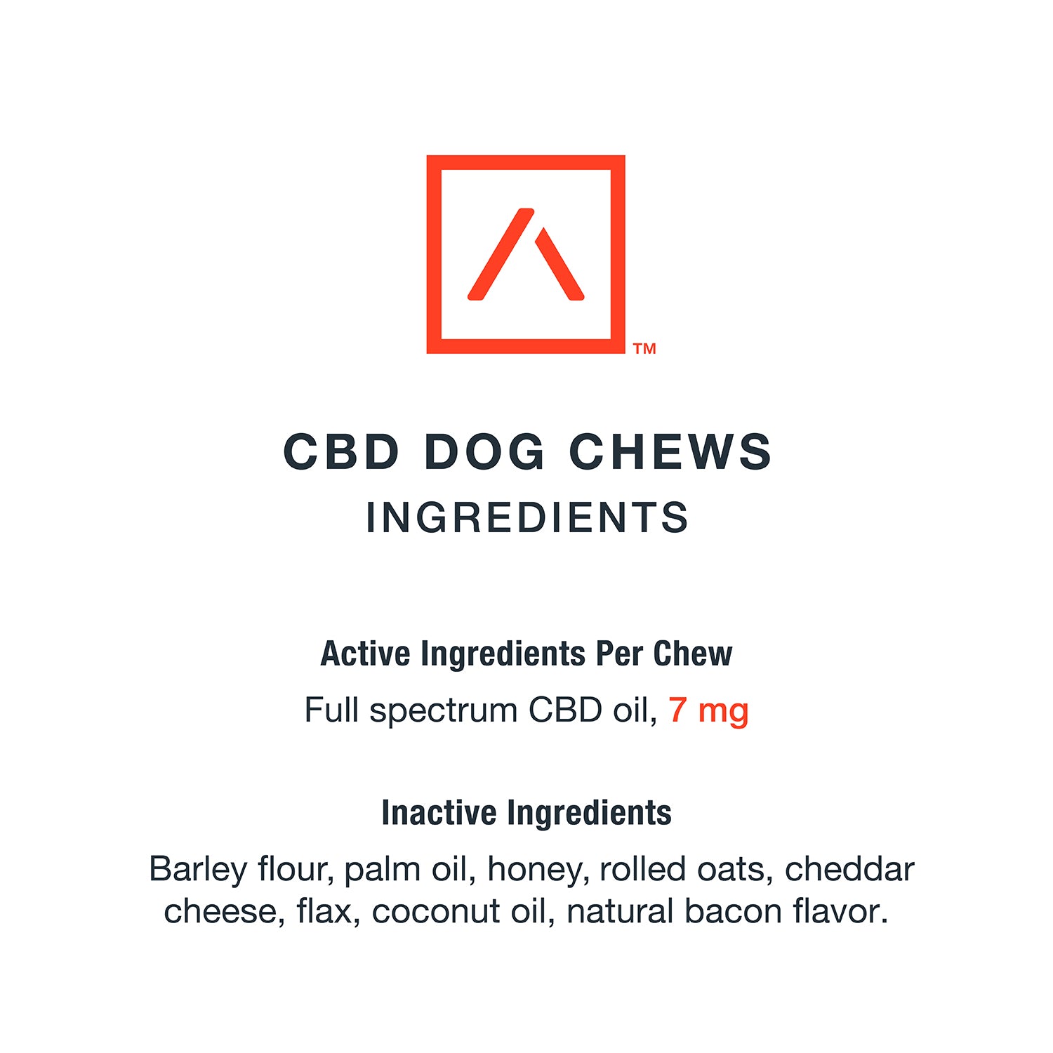 Full Spectrum CBD Dog Chews 70mg Cheddar Cheese & Bacon Flavor